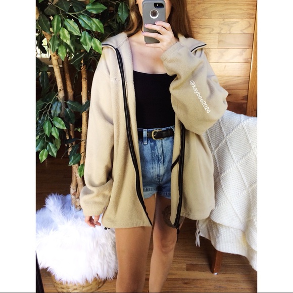 Vintage Jackets & Blazers - 🌿 Ultra Cozy Vintage Fleece Boyfriend Jacket 🌿